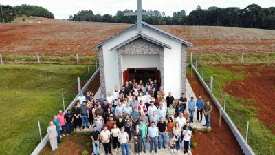 Inauguração de Capela dedicada a Santa Bárbara marca momento de fé em Laranjeiras do Sul